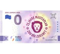 0 euros Schein Zoo Leipzig XII · Plan Maestro de 25 años - Zoológico del futuro · Souvenir o Cero € Certificado de recuerdo XEAH 2025-12