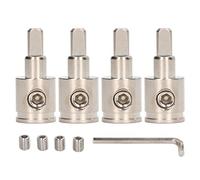 0 Gauge to 4 Gauge Amp Input Reducer | Brass Electrical Ground Wire Adapter for Car Audio | Reduces 0GA to 4GA for Amplifier/Battery Terminal