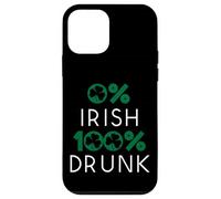 0% irlandés 100% Borracho Día de San Patricio Bebiendo Amante del Alcohol Carcasa para iPhone 12 Mini
