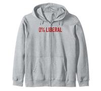 0% Liberal Cero Porcentaje Liberal Antiliberal 0% Liberal Sudadera con Capucha