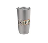 0% Liberal - Declaración de cero por ciento Conservadores Hombres Mujeres Vaso térmico de acero inoxidable de doble pared