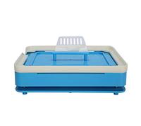 0 # Máquina de llenado de cápsulas, 200 agujeros Cápsula relleno manual DIY cápsula polvo prensa máquina de llenado (azul)