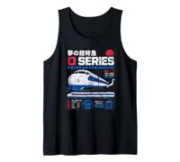 0 Series Shinkansen Japón Bullet Train Souvenir Tribute Camiseta sin Mangas