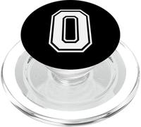 0 Zero Team Number Sports Diseño gráfico a juego Varsity PopSockets PopGrip para MagSafe