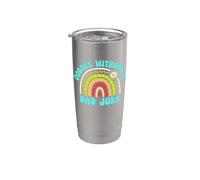 00 Days Without A Dad Joke Vaso térmico de acero inoxidable de doble pared