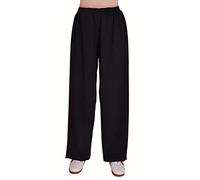 005,S,Tai Chi Pantalones Unisex Kung Fu Entrenamiento Pantalones ala Chun Shaolin Algodón Y Seda Pantalones Diarios para Yoga Y Artes Marciales con Banda Elástica