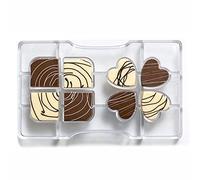 0050084 DECORA MOLDE PARA CHOCOLATE TRÉBOL DE CUATRO HOJAS 200X120X22MM