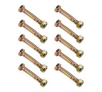 00659100 - 10 tuercas de pasador de corte 52100100 AM136890 5/16 x 2 pulgadas compatible con soplador de nieve Ariens ST24E ST24ET ST24LE compatible con soplador de nieve John Deere 828D 924DE 1032D