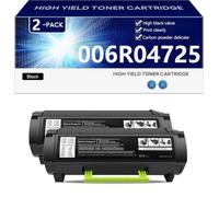 006R04725 Cartucho de Tóner de Alto Rendimiento para Xerox B410 VersaLink B415 Impresoras, 6000 Páginas, Impresiones en Negro Nítido,Black-2 Pack