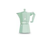 Cafetera Moka Italiana Bialetti Moka Exclusive Verde 6 tazas aluminio termoplástico
