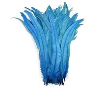 00Pcs/Lot Colored Rooster Feathers for Crafts Fly Tying Materials Long Pheasant Carnival Wedding Decoration