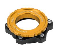 01 02 015 Adaptador Centerlock, aleación de aluminio, accesorios de bicicleta, freno de disco, adaptador Centerlock CNC para bicicleta de montaña (dorado)