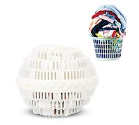 01 02 015 Bolas para Lavadora, Bola Segura para Lavar Ropa Reutilizable con Partículas de Cerámica para Uso Doméstico para Ropa Limpia(Blanco)