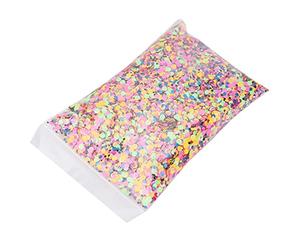 01 02 015 Chunky Sequins Glitter, Nail Art Accessories Crafts Lentejuelas Circle Party Decoration Color Mezclado para el Hogar para el Salón de Uñas para el Festival de Bodas