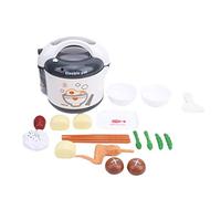 01 02 015 Juguete para Olla Arrocera para Niños, Juego de Simulación, Juguete de Cocina, Herramientas de Cocina de Simulación, Juego de Cocina para Niños, Juego de Cocina para Electrodomésticos(Gris)