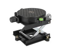 01 02 015 Plataforma de elevación de laboratorio de 2,56 pulgadas, gato de tijera de laboratorio, soporte de elevación de tijera extensible, rotación de 360°, soporte de nivelación automático