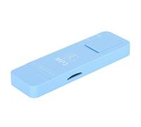 01 02 015 Reproductor de MP3, Reproductor de Música MP3 Compacto con Cordón para Escuchar Música(Azul)