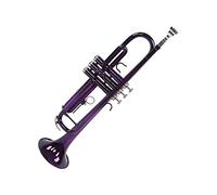01 02 015 Trompetas Planas B, Boquilla Desmontable de Repuesto, Juego de Trompetas de Buena Resonancia Duraderas de Latón con Bolsa de Almacenamiento para Aprendizaje de Música(Púrpura)