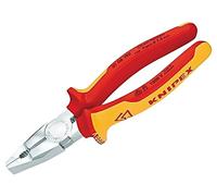Knipex Alicate universal 01 06 190 – cromo vanadio, aislado VDE con fundas multicomponentes
