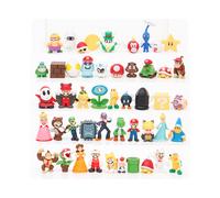 (01) 48 unids/set Super Mario PVC figuras de acción juguetes modelo juguetes 2-5 cm