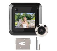 01 Cámara de Mirilla para Puerta, cámara de Puerta de Seguridad LCD de 2,4 Pulgadas, HD con Pilas para la Puerta de Entrada de la Puerta Principal del apartamento