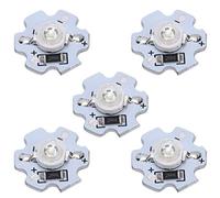 01 Chip de Cuentas LED 5 V Chips LED de Alto Brillo 200LM 3 W Cuentas de lámpara LED de Alta Potencia para Accesorios de iluminación de Bricolaje, Linterna (25 Piezas)(Warm White 3000-3200K)