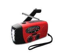 (01)in 1 Emergency Charger Flashlight Hand Crank Generator Wind up Solar Dynamo Powered FM/AM Radio Charger LED Flashlight