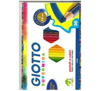01 PIEZAS, 36 PASTELES DE COLORES, GIOTTO, SUPERMINA, FILA, COLORES VIVOS