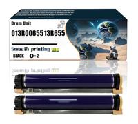 013R00655 13R655 13R656 13R00656 013R00656 Unidad de Tambor Compatible con impresoras Digitales a Color Xerox 700, Piezas de Repuesto. Contiene Chip e impresión nítida/214(2 Pack Black)