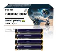 013R00655 13R655 13R656 13R00656 013R00656 Unidad de Tambor Compatible con impresoras Digitales a Color Xerox 700, Piezas de Repuesto. Contiene Chip e impresión nítida/214(4 Pack Black)