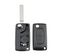 01A Fits for Citroen C3 Replacement 2 Button Remote Key Shell Ce0536 Va2 Black