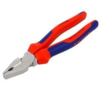 Knipex Alicate universal de fuerza cromado, con fundas multicomponentes 200 mm 02 05 200