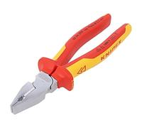 KNIPEX Alicate universal de fuerza cromado aislados con fundas multicomponentes, según norma VDE 200 mm, 02 06 200