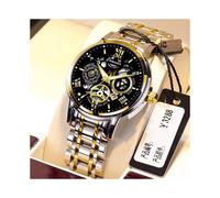 (022 golden white noodles) Men's Automatic Mechanical Quartz Watch Luminous Waterproof Luxury Business Wristwatch Swiss Style