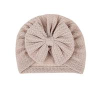 024 Niños Pequeños Meses Sólido Niños Headwear Sombrero Bebé Bebé Verano Hermoso Lazo Bebé Gorro Cuidado del Bebé, D, talla única
