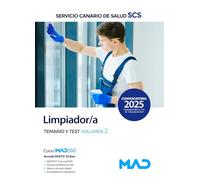 025 T2 LIMPIADOR;A TEMARIO Y TEST SERVICIO CANARIO DE SALUD