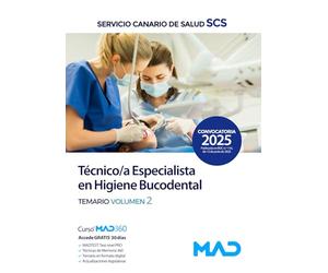 025 TECNICO/A ESPECIALISTA EN HIGIENE BUCODENTAL SERVICIO CANARIO DESALUD