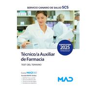 025 TEST TECNICO;A AUXILIAR DE FARMACIA SERVICIO CANARIO DE SALUD