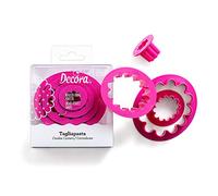 0255308 Decora Kit 4 CORTADORES ÓVALO Rizado 1,5-3,5-5,5-9 H2,2 CM