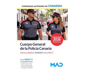 026 T1 CUERPO GENERAL DE LA POLICIA CANARIA ESCALA BASICA
