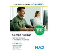 026 TEST Y SUPUESTOS PRACTICOS AUXILIAR ADMINISTRATIVO DE LA COMUNIDAD AUTONOMA