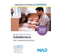 026 TEST Y SUPUESTOS PRACTICOS SUBALTERNOS DE LA COMUNIDAD AUTONOMA DE CANARIAS
