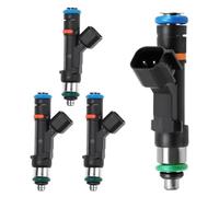 0280158179 280158179 Para Ford Para Fusion L4 2.0L Eléctrico/Gas 2013 2014 2015 4 Piezas Inyector Combustible Metal ABS Combustible Inyector