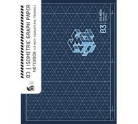 03 | 1/3 Inch Equilateral Triangle Isometric Graph Paper Notebook (Horizontal Layout): 3D Isometric Graph Paper Subtle Grid for Architectural Engineering & Product Design (Japanese Blue Cover)