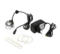 03 Humidificador, Mini Mist Maker Mist Maker, Humidificador de Aire, Pond Mist Maker Silver para Patio 12 LED Brillantes para Fuente(#2)