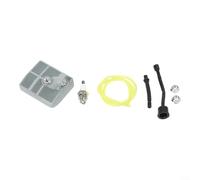 031AV Kit de ajuste de filtro de aire para mantenimiento de motosierra, incluye filtro de aire, tubo de combustible, Spark Comp nt, tuercas y juntas, apto para modelos 030/031/032 y 031AV/032AV