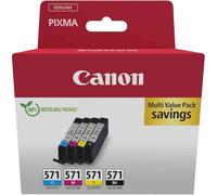 0386C008 CANON CLI-571 TINTA CIAN MAGENTA AMARILLO NEGRO