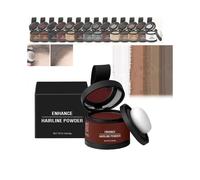 (04 Dark red brown)Enhance Hairline Powder, Hairline Powder Instantly Conceals Hair For Women,Hairline Shadow Gray Hair Coverage Root Touch