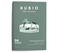 04 Escriptura RUBIO | Valencià | L'abecedari: frases. Les nombres 4, 5, 6, 7, 8, 9 i 0