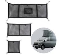 040 Parts 3er Set Gepäck-Netz Aufbewahrungs-Netz für Alle Fenster und Das Aufstelldach kompatibel mit VW T5 T6 Multivan, California, Beach, Caravelle